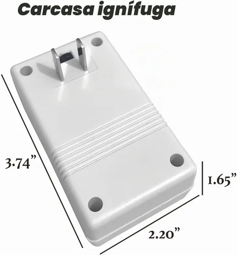 Vista 6 de Convertidor de voltaje bidireccional de 100 W, convertidor de voltaje elevador de CA de 110 V a 220 V, transformador reductor de CA de 220 V y 110