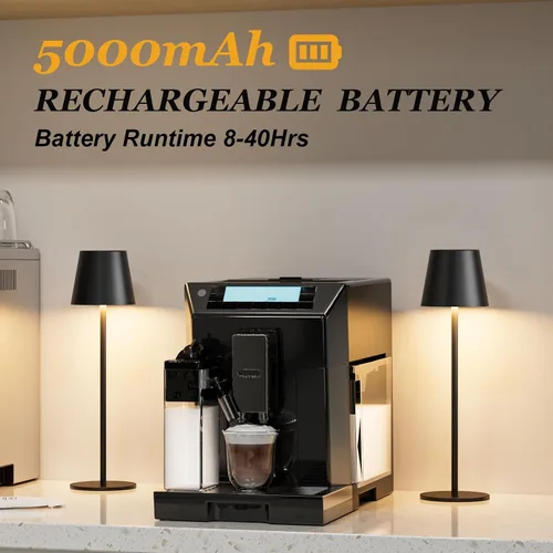 Vista 5 de Kakanuo Lámpara de mesa inalámbrica recargable negro 4