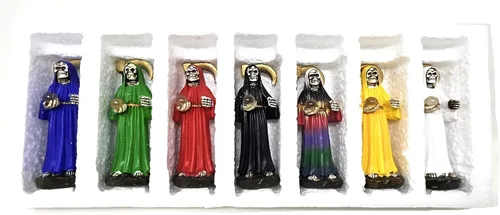 Vista 5 de Estatuas Santa Muerte 4" Set de 7 piezas