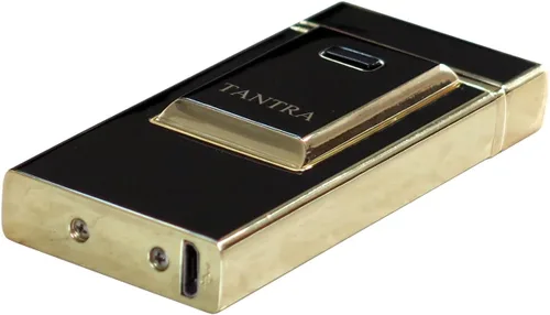 Vista 2 de Prestige Import Group - Tantra Adonis Pulso Electrónico Arco Único A Prueba De Viento Sin Llama USB Encendedor De Cigarrillos - Negro Y Oro