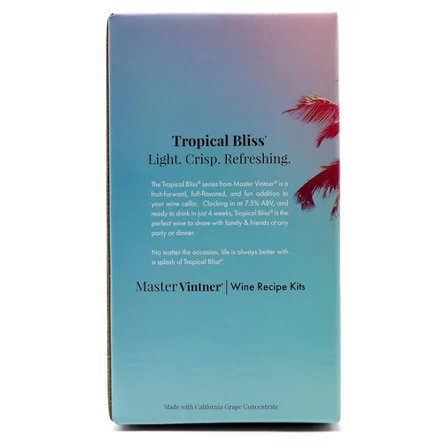 Vista 3 de Master Vintner - Kit de recetas de vinificación Tropical Bliss, hace 6 galones (chardonnay melocotón)