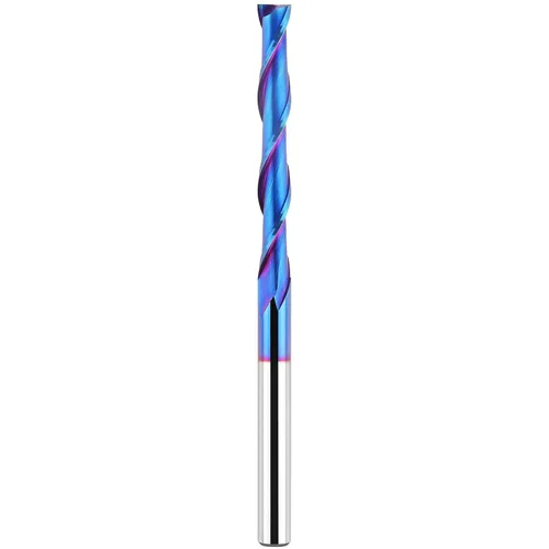 Vista 39 de EANOSIC Brocas de fresadora en espiral de compresión ascendente y descendente de 1/2 pulgada de diámetro de corte con revestimiento nano azul