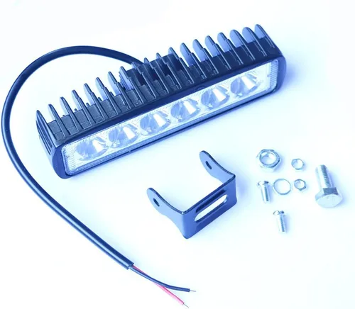 Vista 7 de Yibid Faro de trabajo LED de 18W para motocicleta, luz delantera antiniebla para Honda Yamaha Suzuki Bobber Cafe Racer Cruiser ATV, embarcaciones