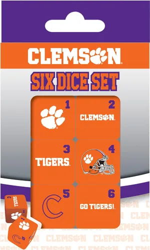 Vista 19 de MasterPieces Game Day - NCAA Alabama Crimson Tide - Juego de 6 dados con logotipo del equipo, tamaño estándar D6