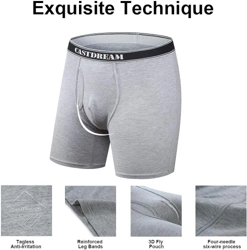 Vista 4 de EGOOG - Calzoncillos de bambú para hombre