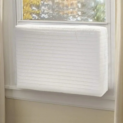 Vista 5 de Garneck 1 funda para aire acondicionado interior, doble aislamiento, ventilador de refrigeración para parabrisas, útil funda de aire acondicionado