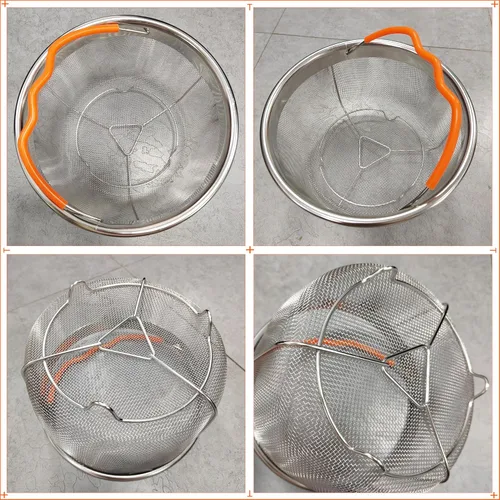 Vista 7 de Cesta de vapor de acero inoxidable para cocinar, accesorios de olla