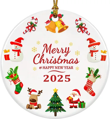 Vista 13 de Adornos de Navidad para gatos 2025, adorno divertido para árbol de Navidad, adornos únicos y lindos de madera para decoración - Regalos para amantes