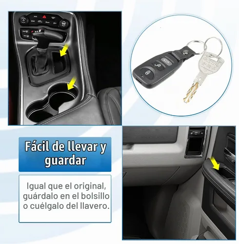 Vista 6 de X AUTOHAUX 2 piezas, mando a distancia con 4 botones para entrada sin llave de Kia Forte 2010 2011 2012 2013 PINHA-T008