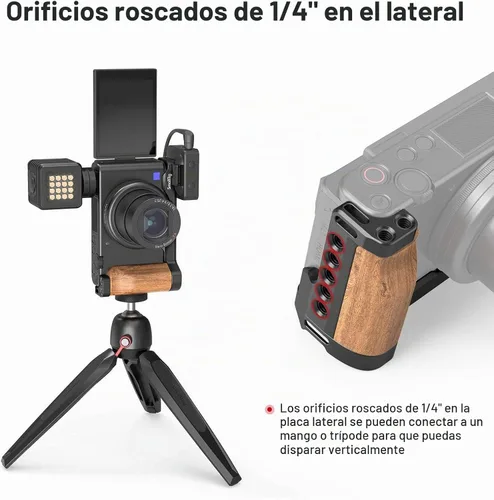 Vista 5 de SMALLRIG Soporte en forma de L con zapata fría para cámara digital Sony ZV1 - 2936