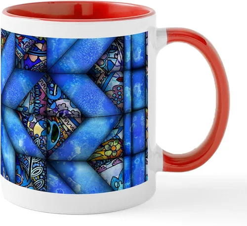 Vista 155 de CafePress Ascii - Taza de café de cerámica, taza de té, 11 onzas