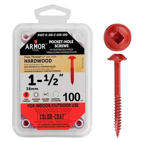 Vista 26 de ARMOR TOOL AP-C-100-100 Tornillos de rosca gruesa de 1 pulgada con revestimiento de color verde y unidad cuadrada