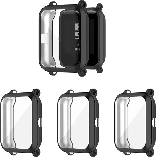 Vista 6 de BabyValley Funda compatible con Amazfit Bip/Bip U/Bip Lite - Carcasa protectora de pantalla para Bip/Bip U/Bip Lite (negro)