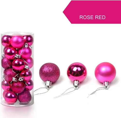 Vista 7 de Bola de árbol de Navidad de 1.181 in para colgar en casa, fiesta, adorno de árbol de Navidad, bola decorada, regalos para el Año Nuevo (negro)