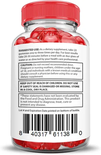 Vista 6 de Justified Laboratories Lifetime Keto ACV Boost Gummies 1000mg con jugo de granada remolacha raíz B12 60 gomitas