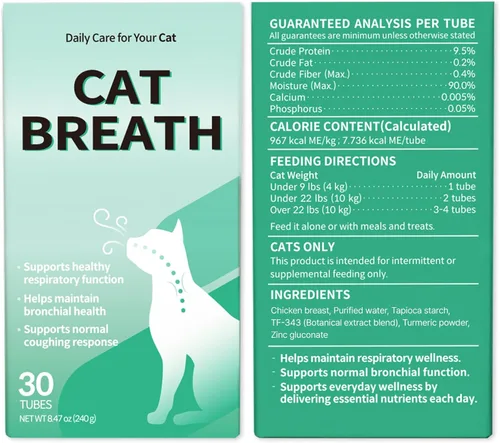 Vista 12 de Doctor By Suplementos Bronquiales para el Aliento de Gatos Tratamiento para Estornudos de Gatos Asma Resfriado Tos Alivio Nasal Apoyo Respiratorio e