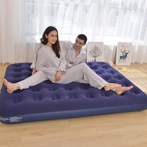 Vista 4 de DIMAR GARDEN Colchón de Aire de Tamaño Completo para Acampada, Cama Hinchable con Almohada, Incluye Bomba de Mano