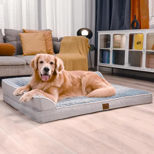 Vista 6 de Comfort Expression Camas para perros de tamaño mediano, camas ortopédicas para perros medianos, camas impermeables con funda extraíble lavable