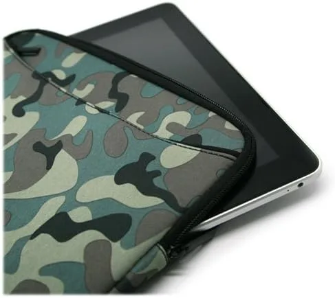 Vista 5 de BoxWave Funda compatible con Elgato Stream Deck XL - Traje de camuflaje con bolsillo, bolsillo de neopreno con cremallera para almacenamiento