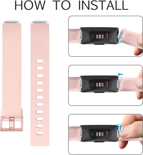 Vista 3 de Paquete de 3 correas de repuesto compatibles con Fitbit Inspire HR/Fitbit Inspire/Fitbit Ace 2/Fitbit Inspire 2, accesorio ajustable, pulsera