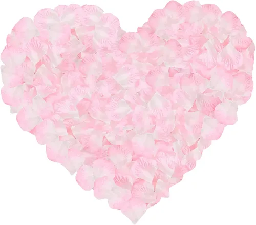 Vista 18 de 1000 pétalos de rosa de seda artificial, para decoración de bodas, fiestas