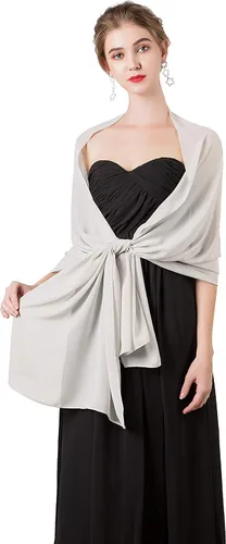 Vista 2 de Chalesmantones de gasa suave para vestidos, accesorios de mujer
