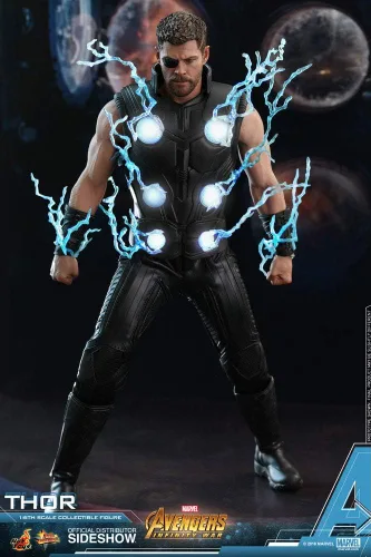 Vista 4 de Hot Toys Marvel Avengers Infinity War Thor Figura de acción a escala 1/6