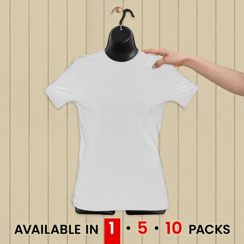 Vista 4 de Topmaster Soporte para traje de baño femenino, torso de maniquí femenino duradero, ligero y portátil, soporte para camisa de medio cuerpo con gancho