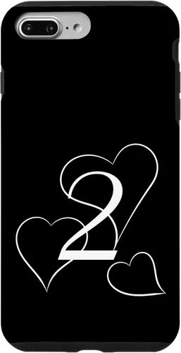 Vista 9 de iPhone 15 Vintage 2 years old with three big hearts Case