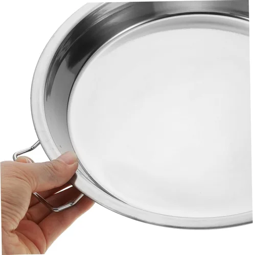 Vista 4 de DOITOOL Plato de acero inoxidable para cocinar al vapor, plato de fideos fríos, bandeja de arroz al vapor, bandeja redonda para cocinar al vapor