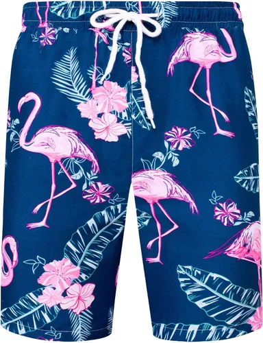 Vista 3 de J.VER - Conjunto de camisa hawaiana para hombre, estilo informal, con botones y manga corta, con shorts estampados, conjunto hawaiano tropical