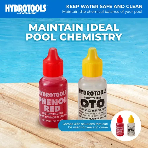 Vista 3 de SWIMLINE HYDROTOOLS - Kit de prueba de agua de piscina de cloro/bromo/pH económico