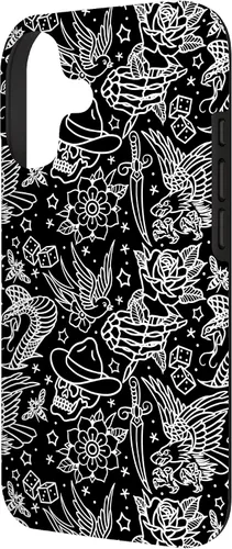 Vista 2 de Funda de arte de tatuaje tradicional americano para iPhone 17