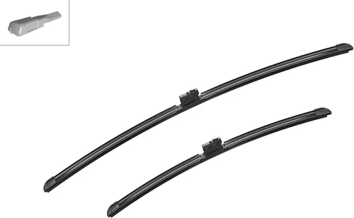 Vista 6 de BOSCH 3397014206 AeroTwin - Juego de 2 limpiaparabrisas (26 y 19 pulgadas) Cuchillas de repuesto para equipo original del lado del conductor