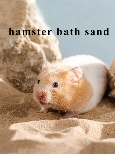 Vista 2 de Arena de baño para hámster, 3lb arena del desierto libre de polvo o arena para orinal para hámster, chinchillas, jerbo, hámster sirio, ratones, Beige