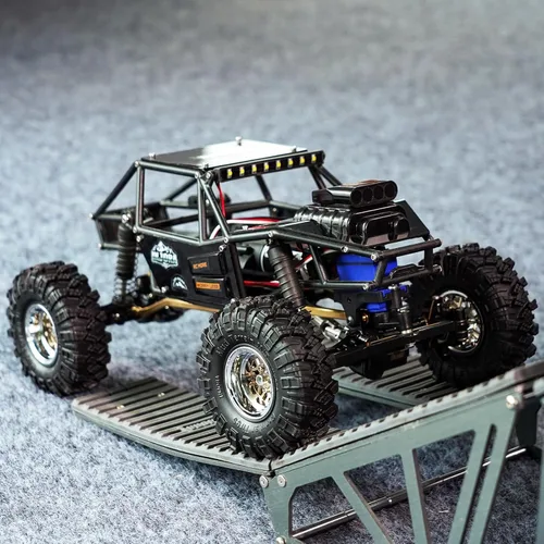 Vista 6 de INJORA Kit de Chasis de Caparazón de Cuerpo de Buggy de Nylon Rock Tarantula para Mejora de TRX4M 1/18 RC Crawler (Negro)