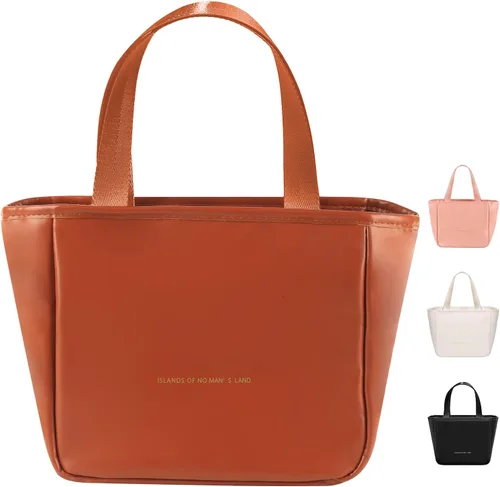 Vista 9 de Lonchera para Mujeres, Bolsa de Almuerzo para Mujeres Simple Reutilizable Aislada Bolsa Tote de Almuerzo Linda Bolsa Refrigeradora de Almacenamiento