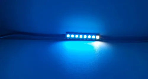 Vista 4 de 10PCS 8 RGB LED Stick 8 X WS2812B 5050 RGB LED con controladores integrados para Arduino Raspberry Pi DC4-7V