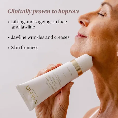 Vista 3 de Nakery Lift-Tox Define & Firm Tratamiento de estiramiento facial con NAD+ y refuerzo de colágeno, rodillo de cuello y mandíbula para piel flácida