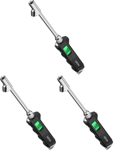 Vista 10 de AstroAI Medidor digital de presión de neumáticos de alta resistencia 0-230 PSI calibrado a ANSI B40.7 grado 2A (0.5%) con LCD retroiluminado