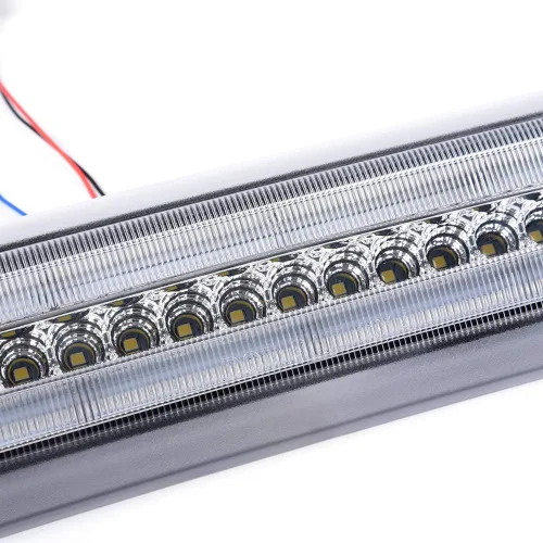 Vista 6 de GRAND ORANGE Tercera luz de freno LED compatible con Ford F150 2009-2014 Luz de freno trasero de montaje alto, lámpara de carga, carcasa cromada