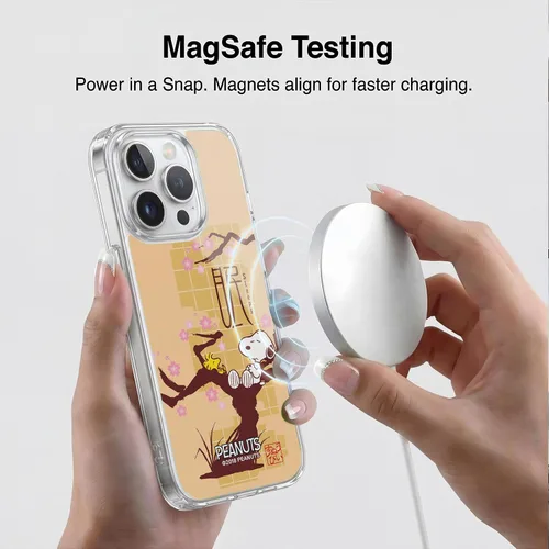 Vista 77 de Carcasa de gel para iPhone 7 Plus/iPhone 8 Plus, diseño de Snoopy Oriental de Peanuts, Badges
