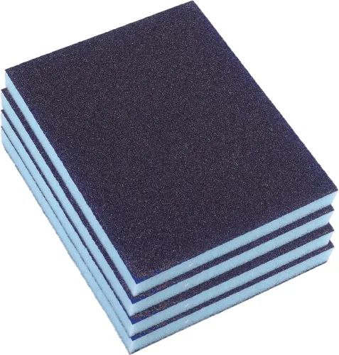 Vista 19 de Utoolmart Bloques de lijado de esponja de lijado, esponja de papel de lija húmedo y seco de grano 80, kit de esponja de arena lavable y 4 piezas