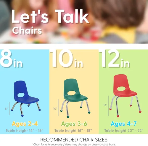 Vista 6 de FDP 15412-YE - Silla escolar apilable de 14 pulgadas con deslizadores de Amarillo