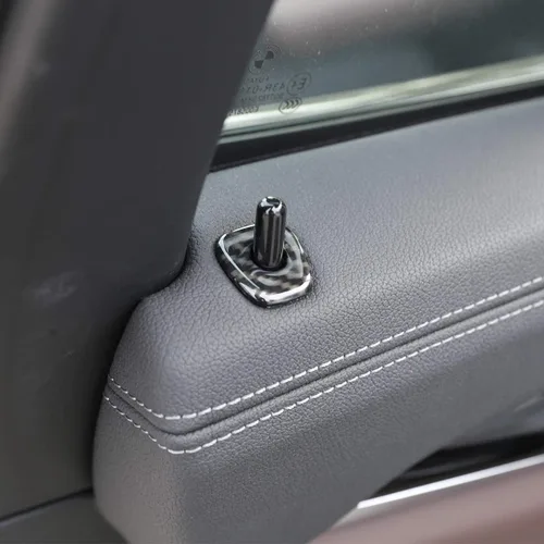 Vista 5 de 4 piezas de plástico ABS para BMW X3 X4 G01 G02 2018-2020 puerta cerradura cubierta TRIM Accesorios