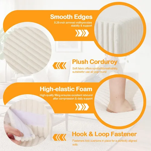 Vista 7 de Sofá cama convertible sin hueso de gran tamaño, sofá cama futón plegable, sofá cama tamaño Queen, sofá plegable sin hueso, sofá cama extraíble