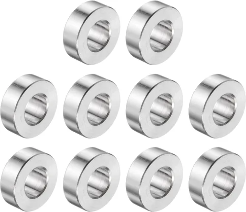 Vista 145 de uxcell 10 piezas de espaciador de acero inoxidable de 3/8" de diámetro interno x 3/4" de diámetro exterior x 1" de longitud, espaciador de rosca
