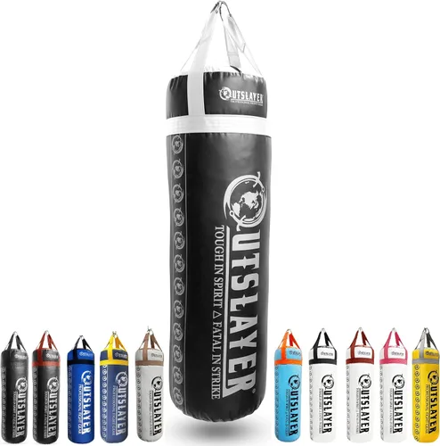 Vista 3 de Outslayer Saco de boxeo relleno de 80 libras y MMA fabricado en Estados Unidos