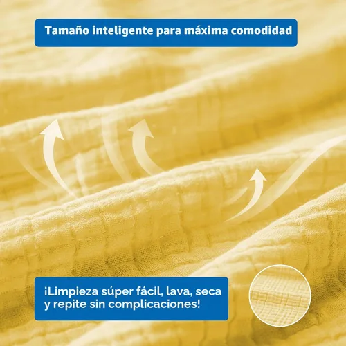 Vista 5 de Funda de lactancia de muselina para lactancia materna del bebé, ventana Peekaboo -100% algodón transpirable, chal de lactancia de privacidad