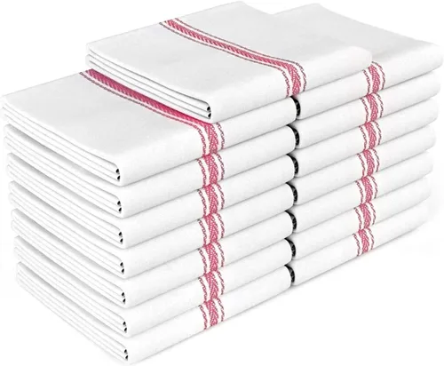 Vista 10 de Zeppoli - Trapos de cocina, de algodón, para cocina o limpieza, reusables, súper absorbentes, lavables a máquina, para chefs, paquete de 15 gris